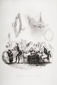 La sala delle carte a Bath, illustrazione da 